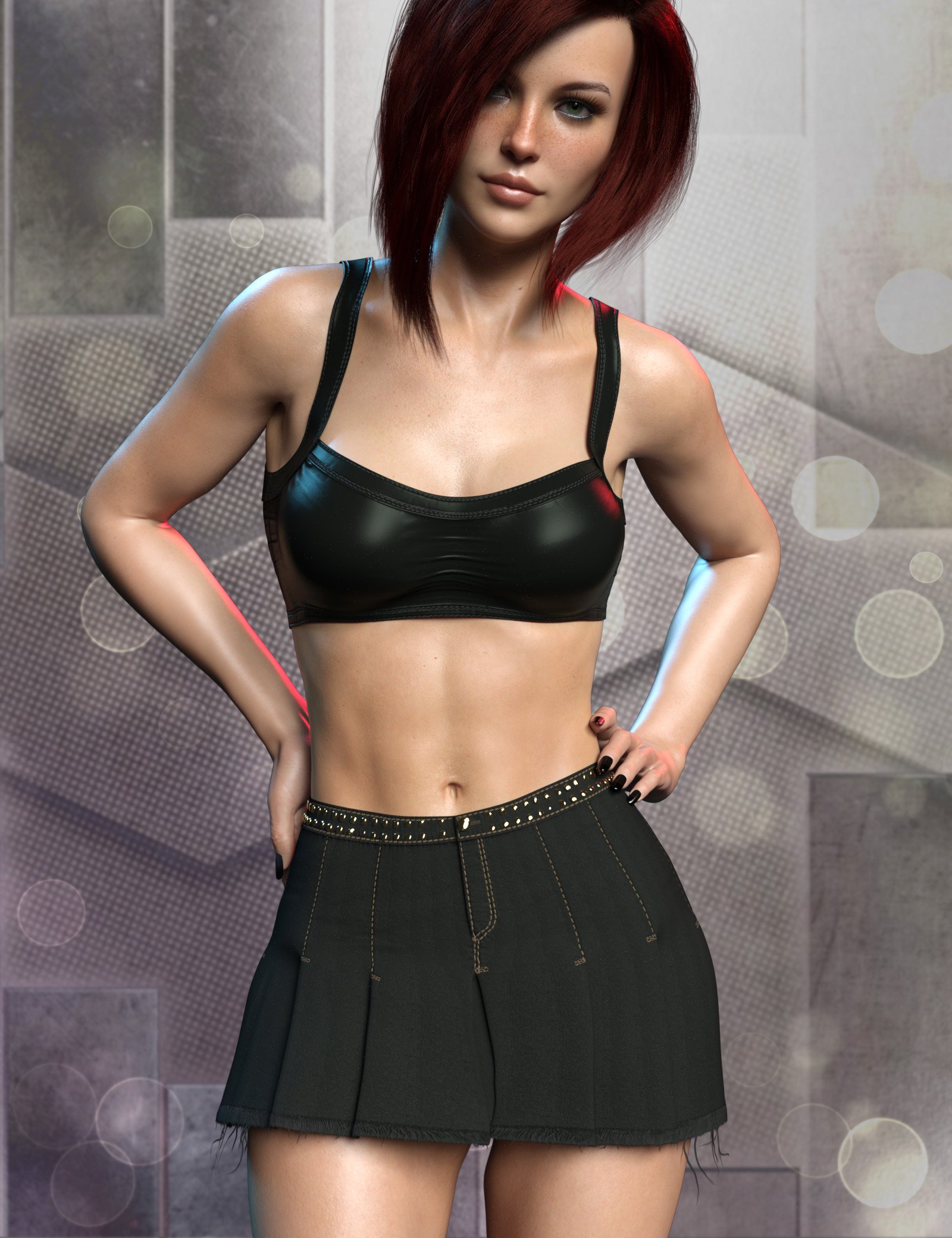 X-Fashion Shanty Outfit for Genesis 9 and 8, 8.1 Female by: xtrart-3d, 3D Models by Daz 3D