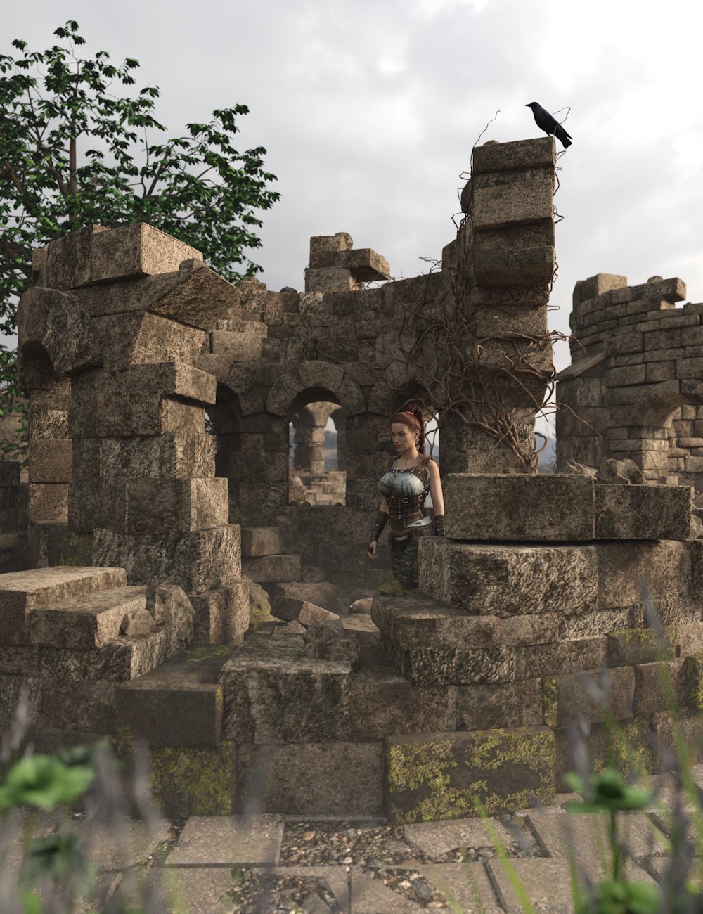 Medieval Ruins 1 by: Enterables, 3D Models by Daz 3D
