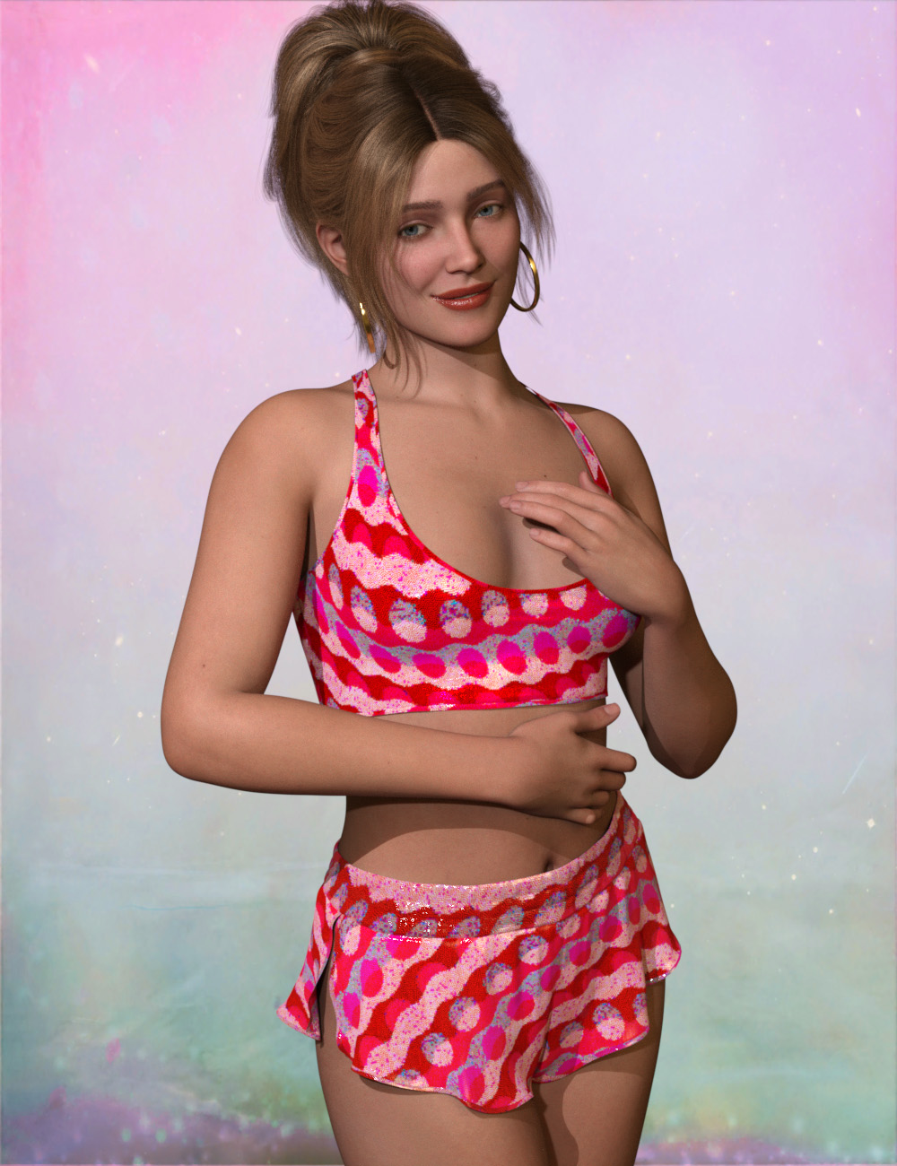 SIC Dreams for Rhiannon's dForce Frankie PJs for Genesis 9 by: Sisters In Chaos, 3D Models by Daz 3D