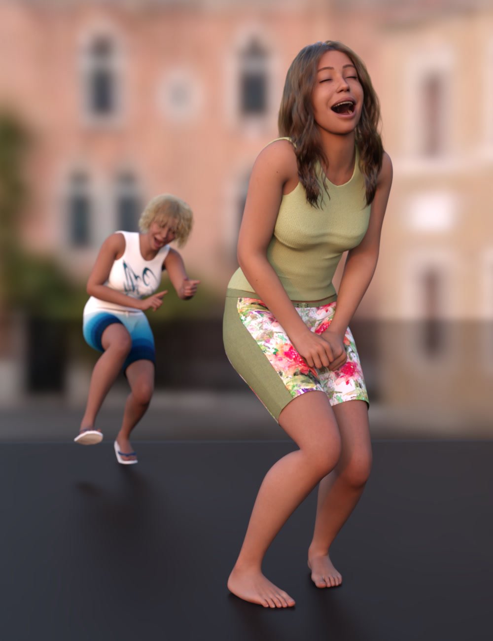 ATG Laugh Out Loud Poses for Genesis 9, 8 and 8.1 Female by: atrilliongames, 3D Models by Daz 3D