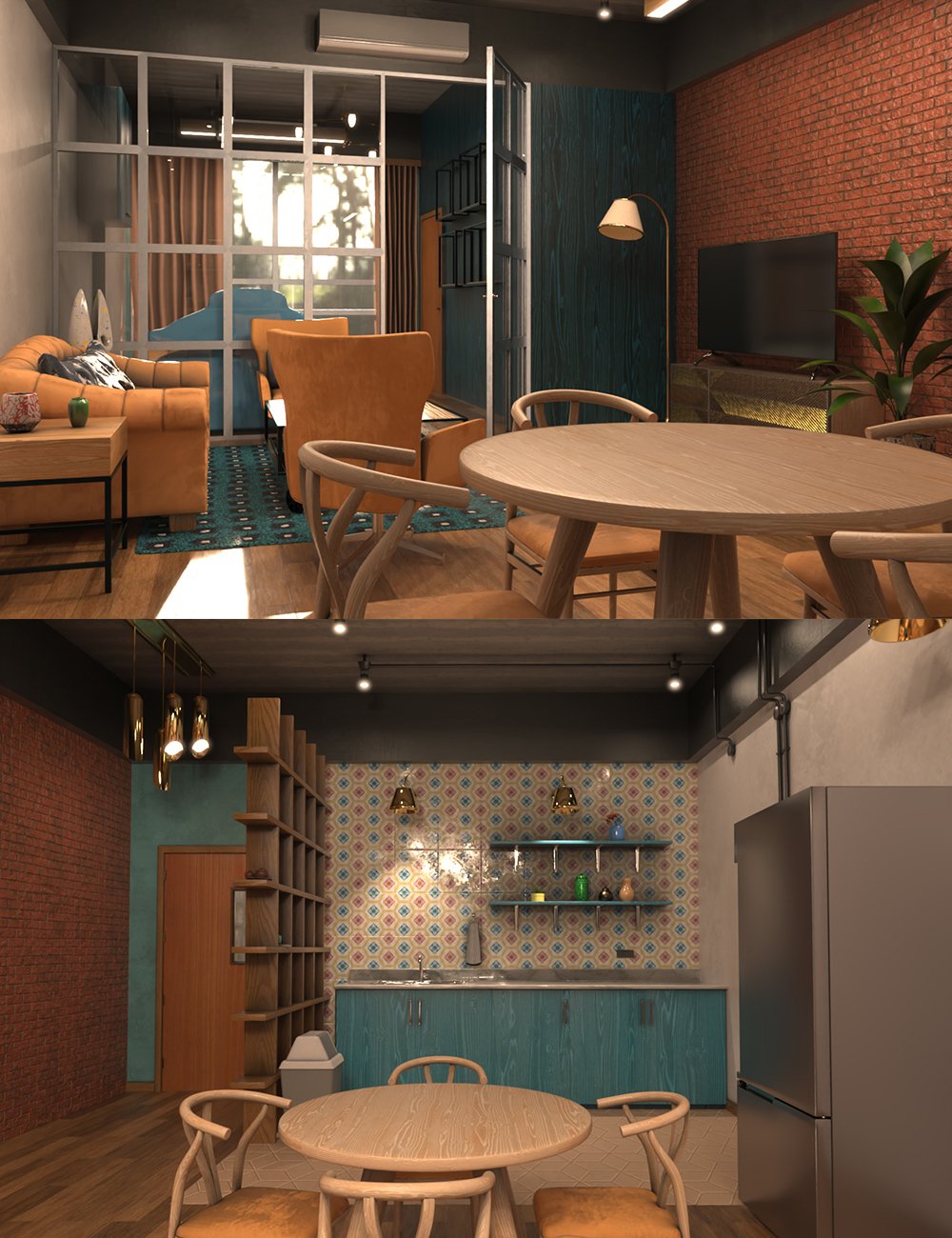 Stoic Loft by: Tesla3dCorp, 3D Models by Daz 3D