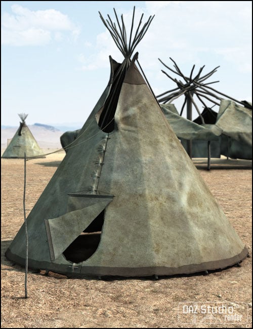 Native Cheyenne Village by: Jack Tomalin, 3D Models by Daz 3D