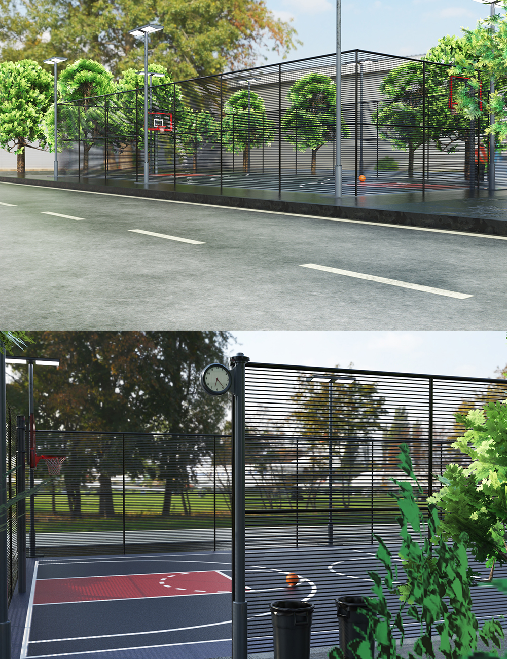 Outdoor Basketball by: Tesla3dCorp, 3D Models by Daz 3D