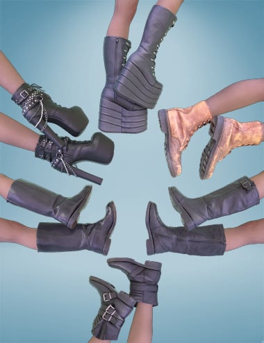 Uber Bootz for Genesis 9 | Daz 3D