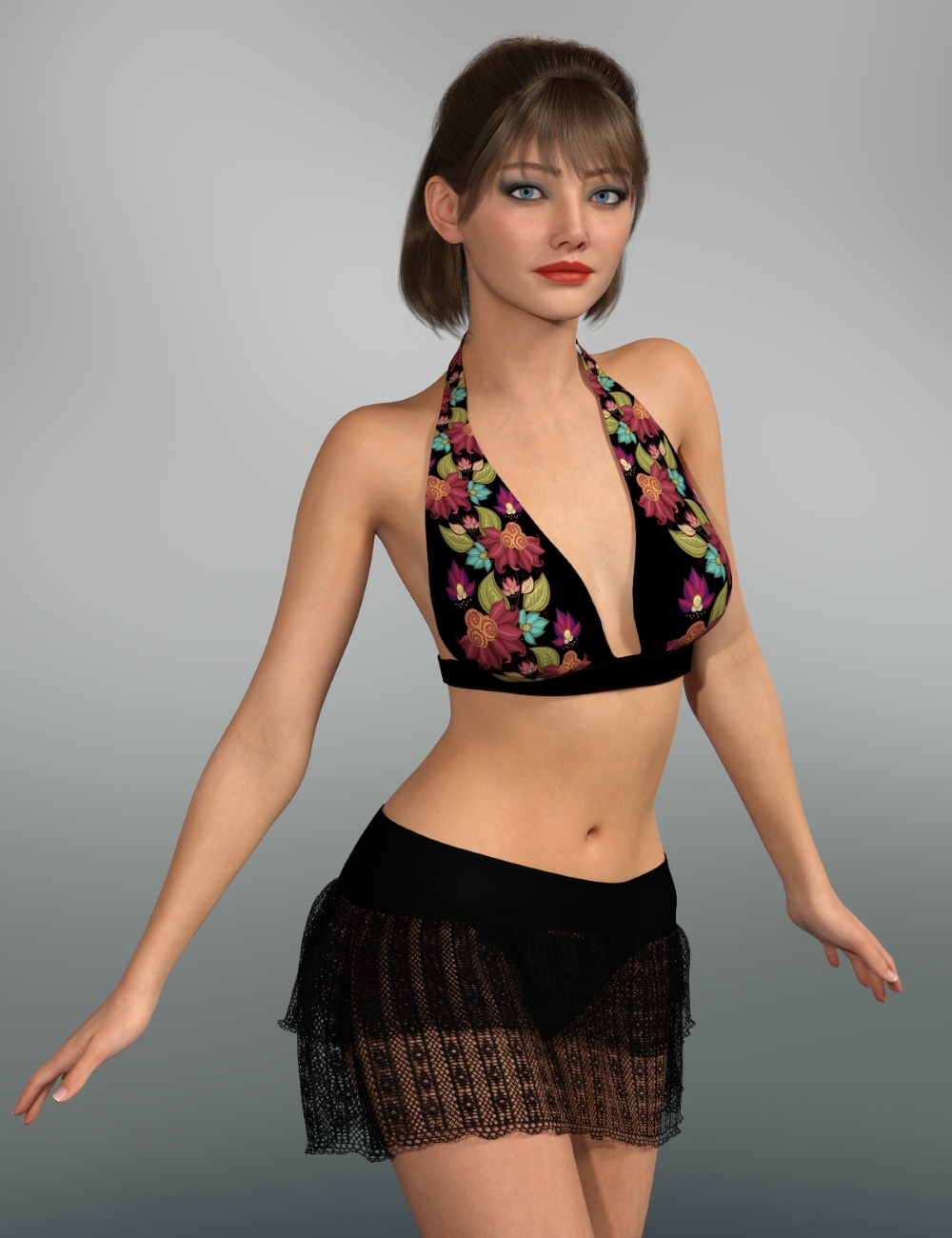 dForce Alexa Swim Collection for Genesis 9 by: PandyGirl, 3D Models by Daz 3D