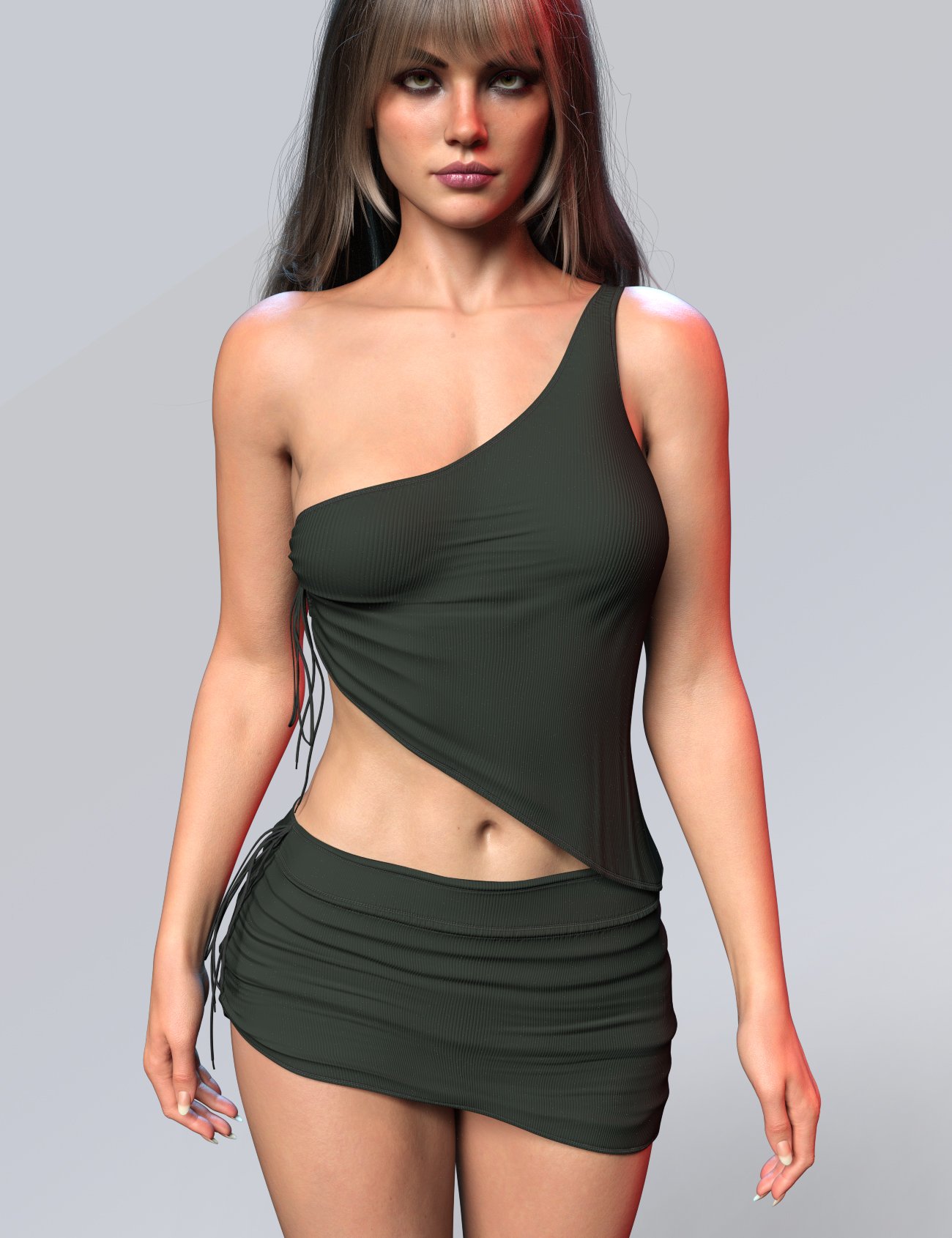 X-Fashion Milipili Outfit for Genesis 9 and 8 Female by: xtrart-3d, 3D Models by Daz 3D