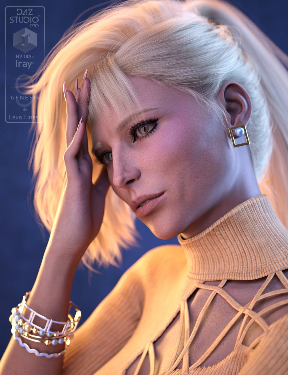 Adelia for Genesis 9 by: Lexa Kiness, 3D Models by Daz 3D