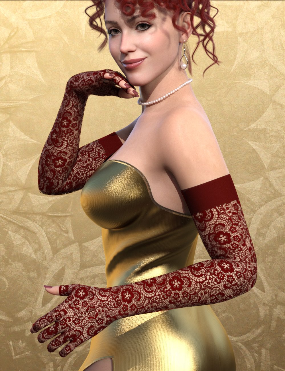 SIC Hedy Gloves for Genesis 9 by: Sisters In Chaos, 3D Models by Daz 3D