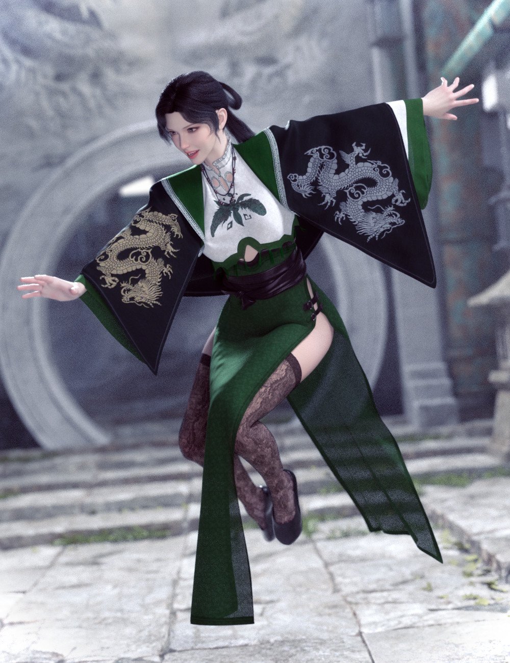 dForce Scholar Outfit for Genesis 9 by: tentman, 3D Models by Daz 3D