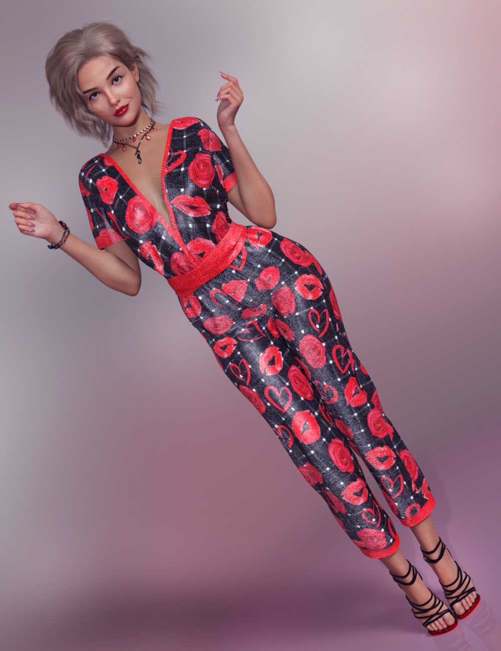 Romance Textures for dForce Chloe Outfit for Genesis 9 Feminine by: alexaanaArryn, 3D Models by Daz 3D
