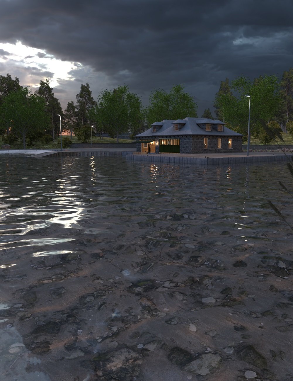 PW Boathouse by: PW Productions, 3D Models by Daz 3D
