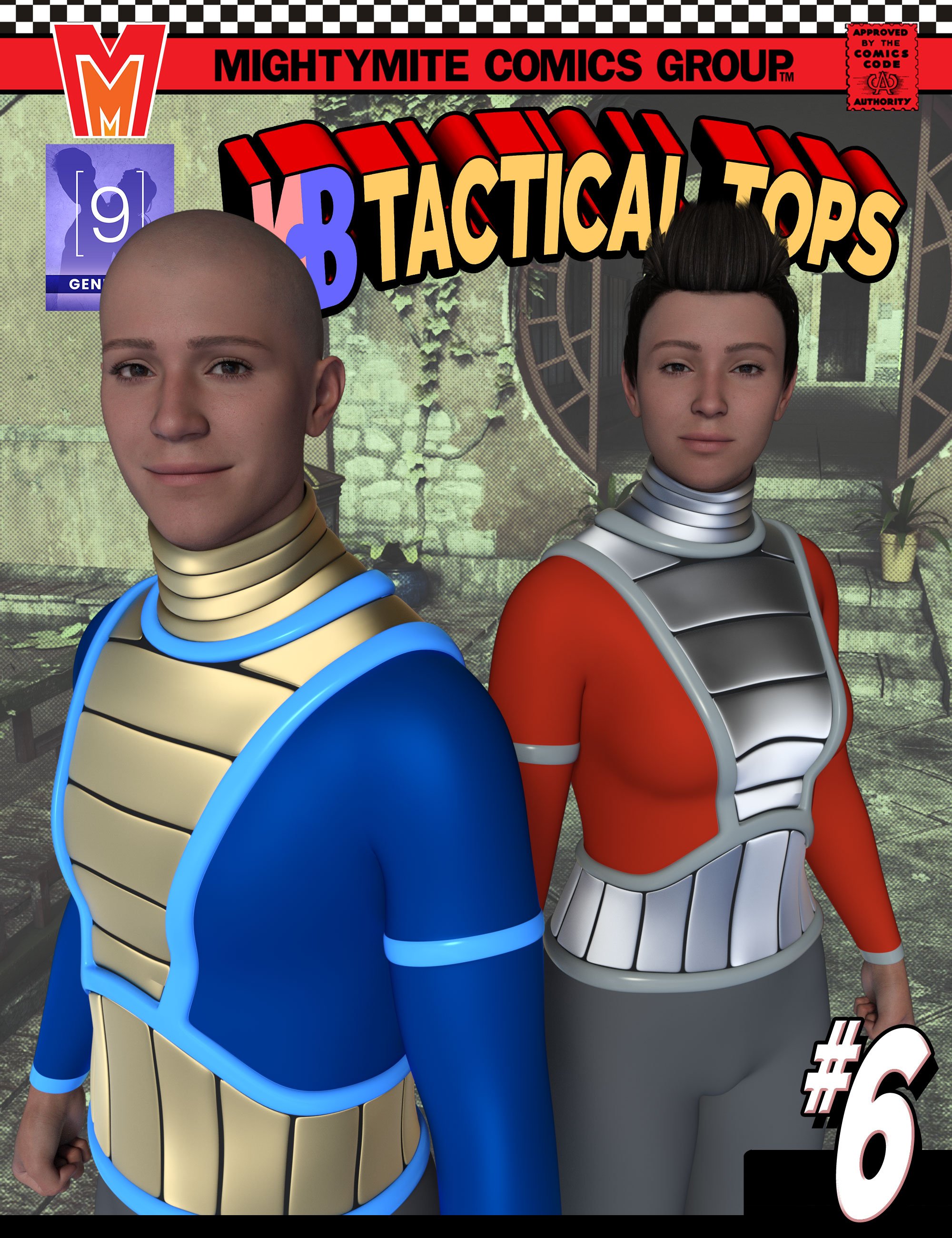 Tactical Tops 006 MMKB Genesis 9 by: MightyMite, 3D Models by Daz 3D