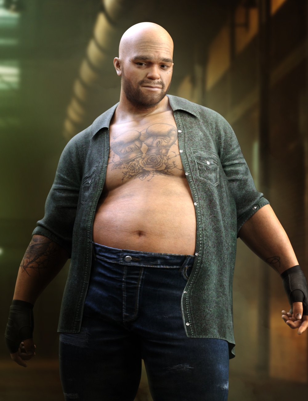 Big Lou for Genesis 9 by: RawArt, 3D Models by Daz 3D