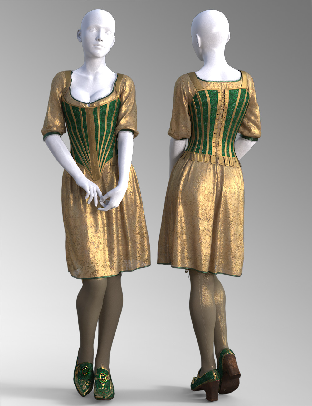 dForce 18th Century Corset Colors Texture Add-on