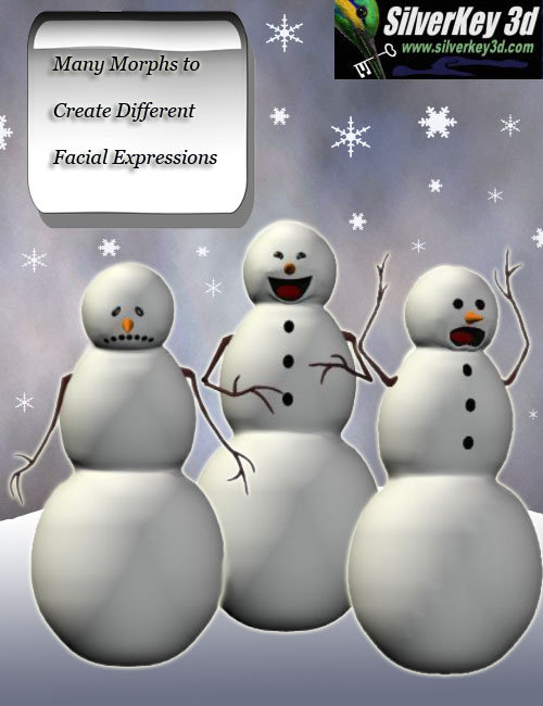 Expressive Snowman Expressive Snowman by: Debra Ross, 3D Models by Daz 3D