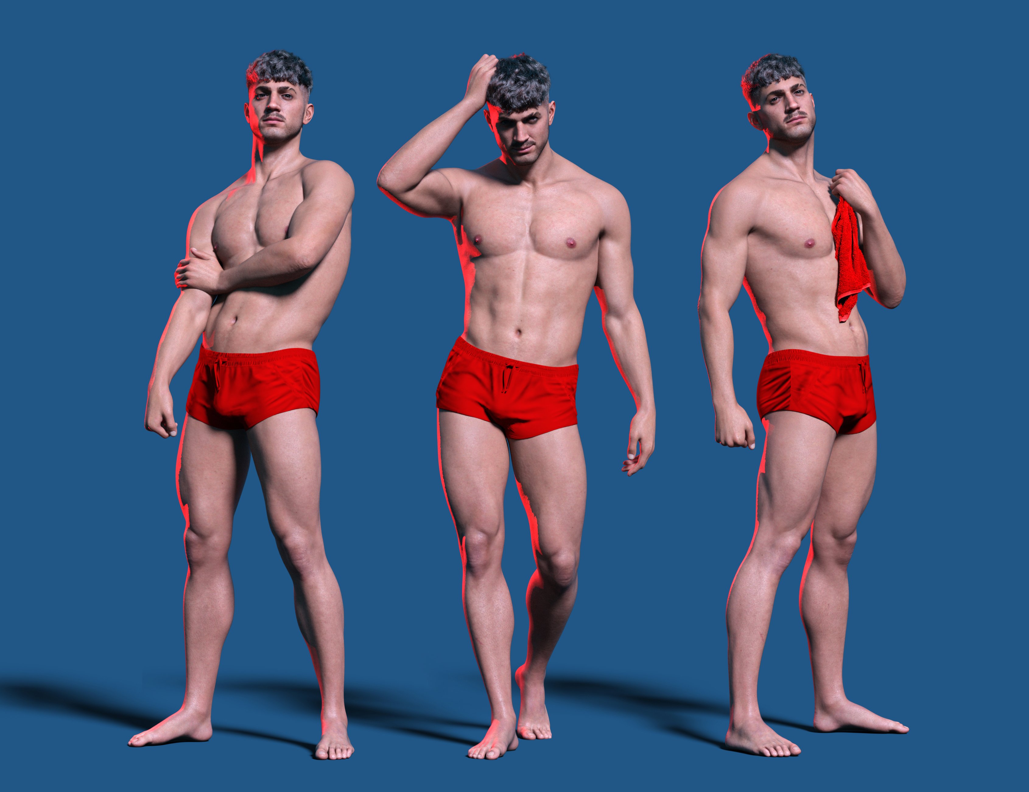 Pibon Poses for Genesis 9 and 8 Male