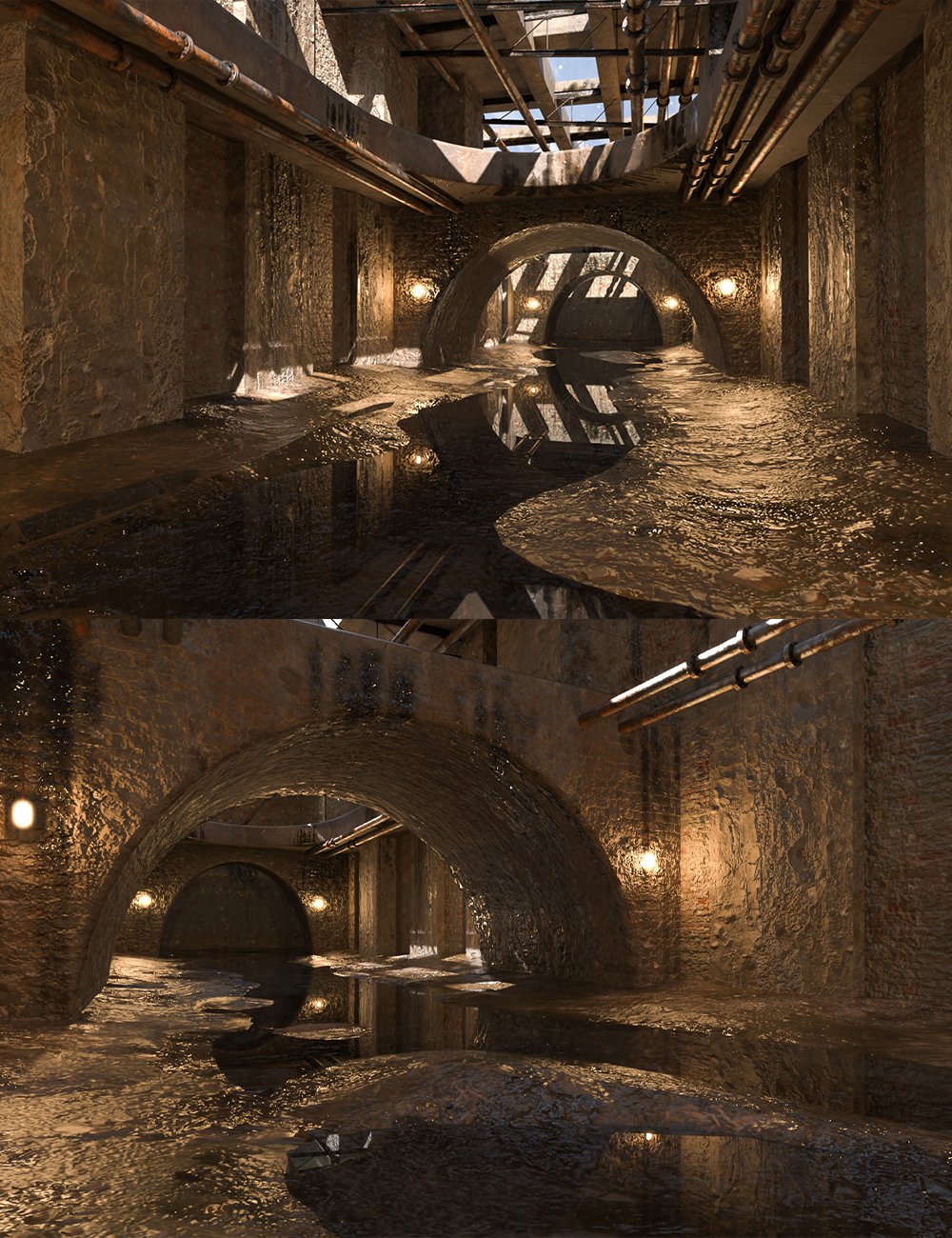 CCA Subterranean Passage by: clacydarch, 3D Models by Daz 3D
