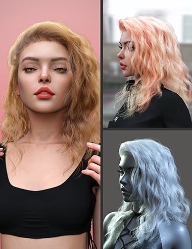 dForce Geanna Hair for Genesis 9