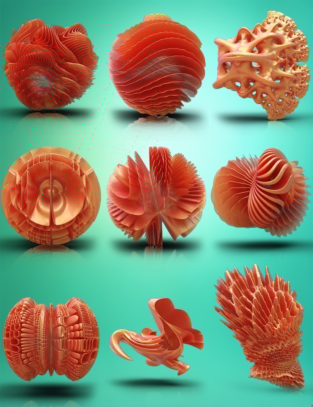 Alien Discoveries by: Polygonal Miniatures, 3D Models by Daz 3D