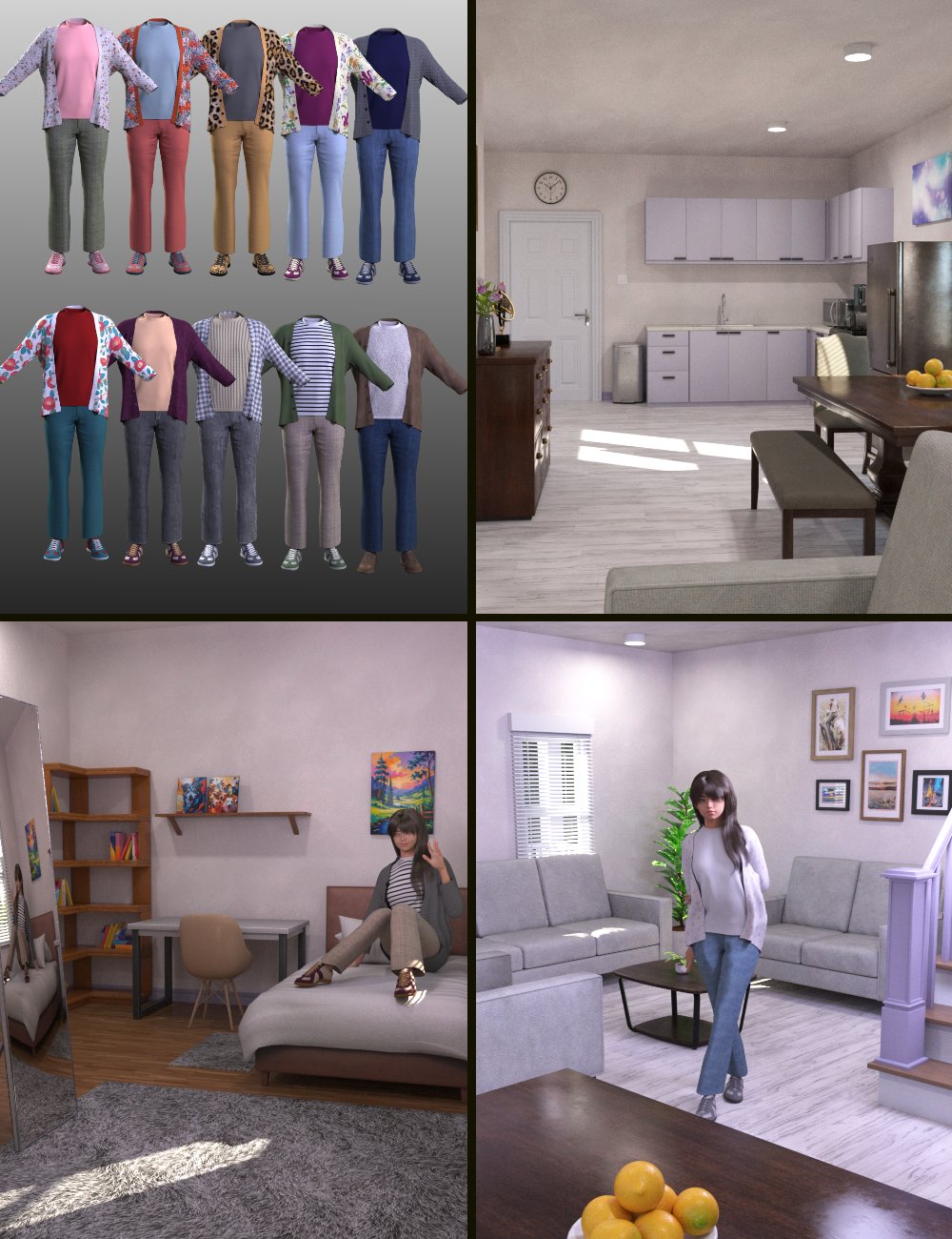 FG House Bundle by: IronmanFugazi1968, 3D Models by Daz 3D