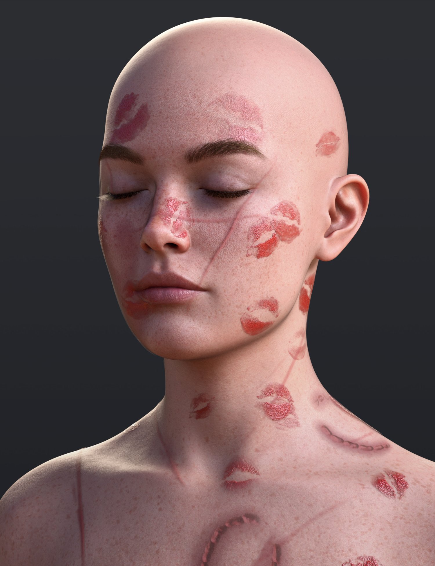 BS Love Bite and Bruises for Genesis 9 by: BirthStone, 3D Models by Daz 3D
