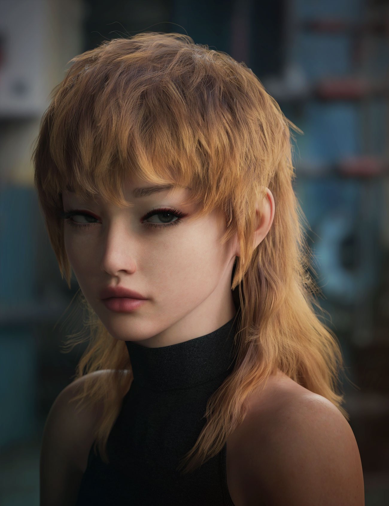 dForce Oakley Hair for Genesis 9 by: AprilYSH, 3D Models by Daz 3D