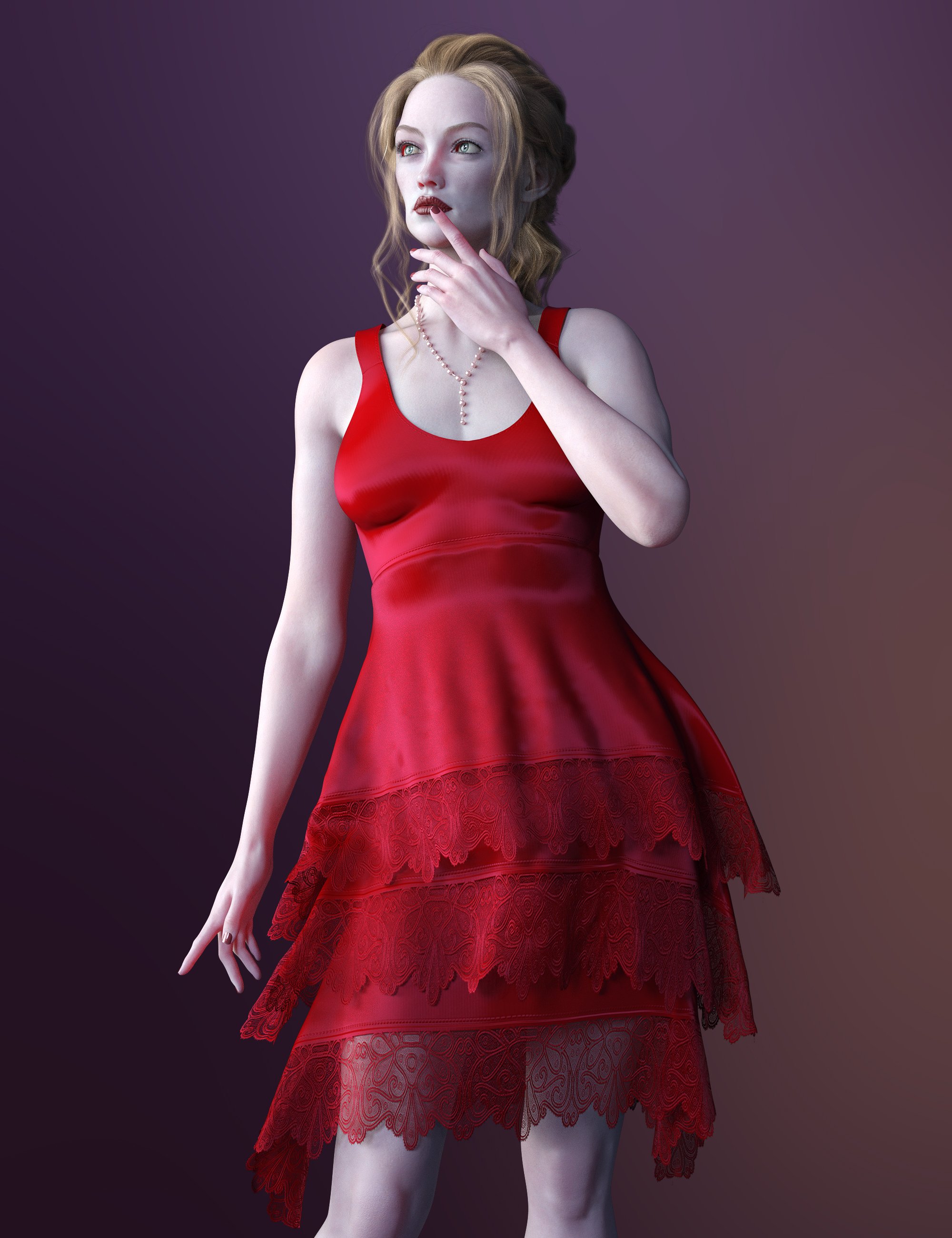 MbM dForce Frivolity Dress by: Heatherlly, 3D Models by Daz 3D
