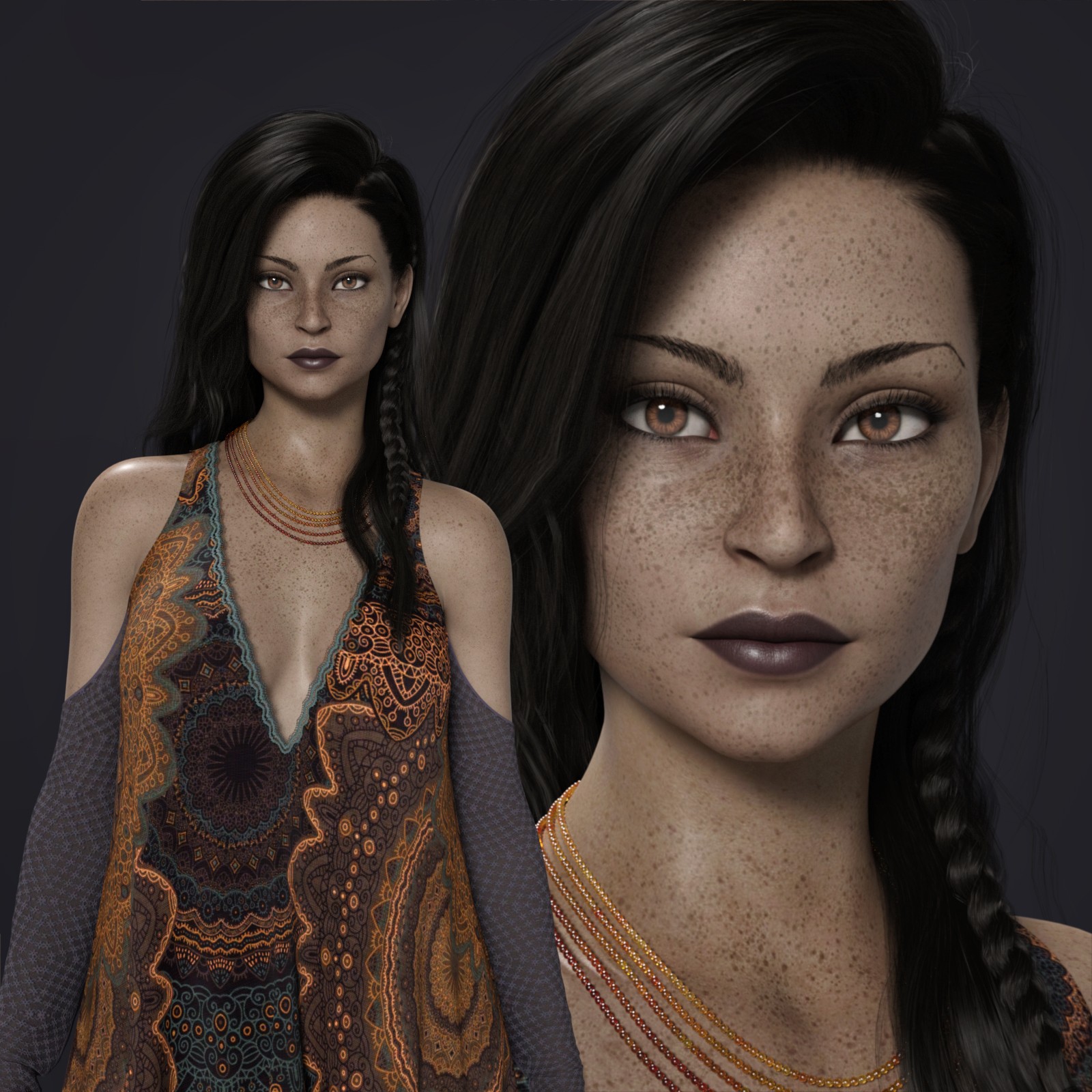 MbM Yasmina for Genesis 8 Female by: Heatherlly, 3D Models by Daz 3D
