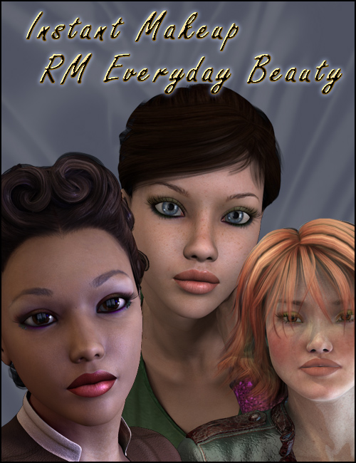 Instant Makeup RM Everyday Beauty by: DraagonStorm, 3D Models by Daz 3D