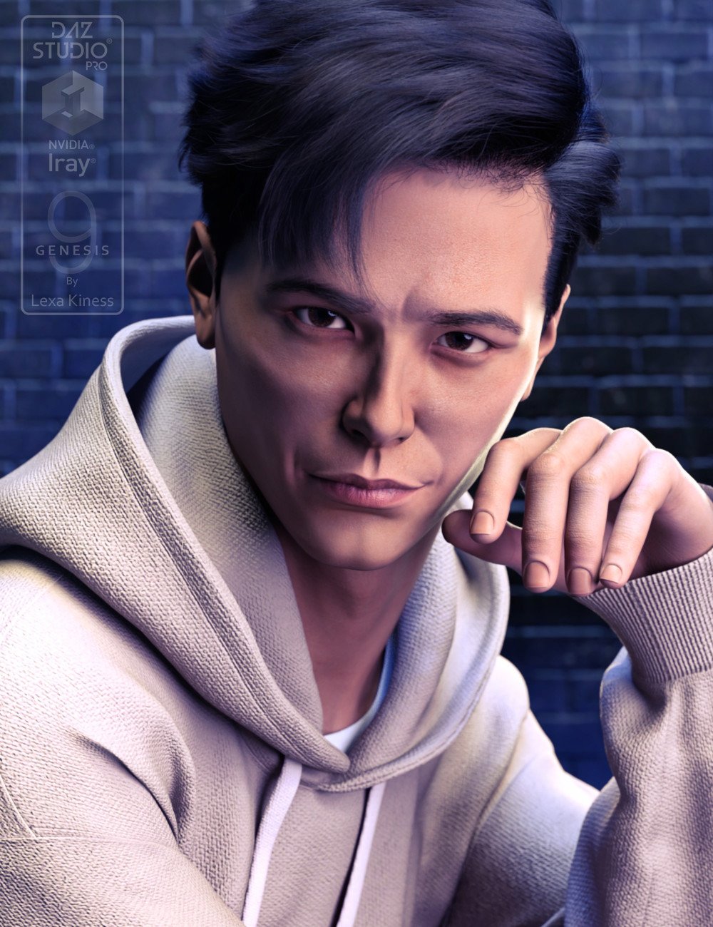 Seon-Woo HD for Genesis 9 by: Lexa Kiness, 3D Models by Daz 3D