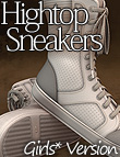 Hightop Sneakers Girls by: 3D Universe, 3D Models by Daz 3D