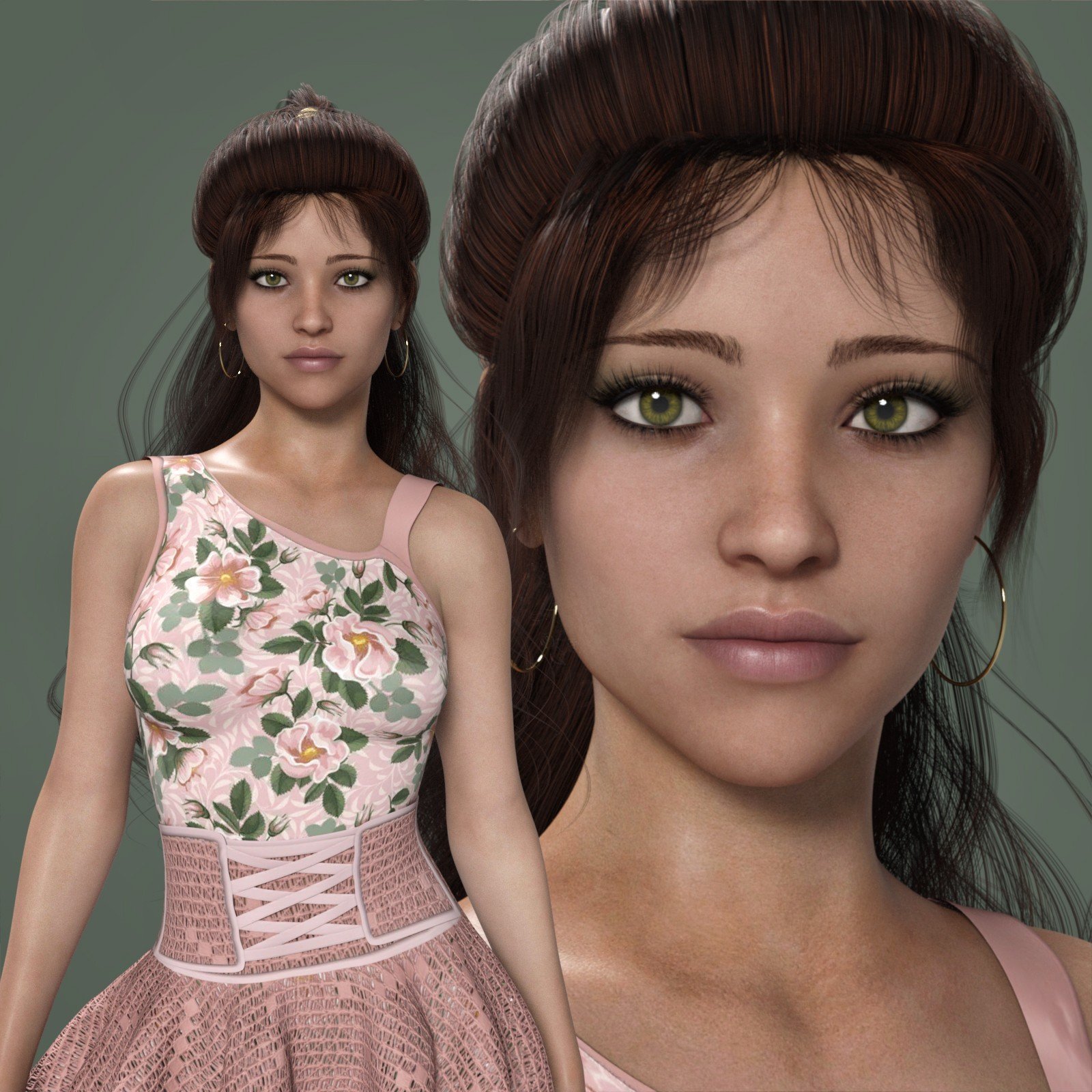 MbM Ramona for Genesis 8 Female by: Heatherlly, 3D Models by Daz 3D