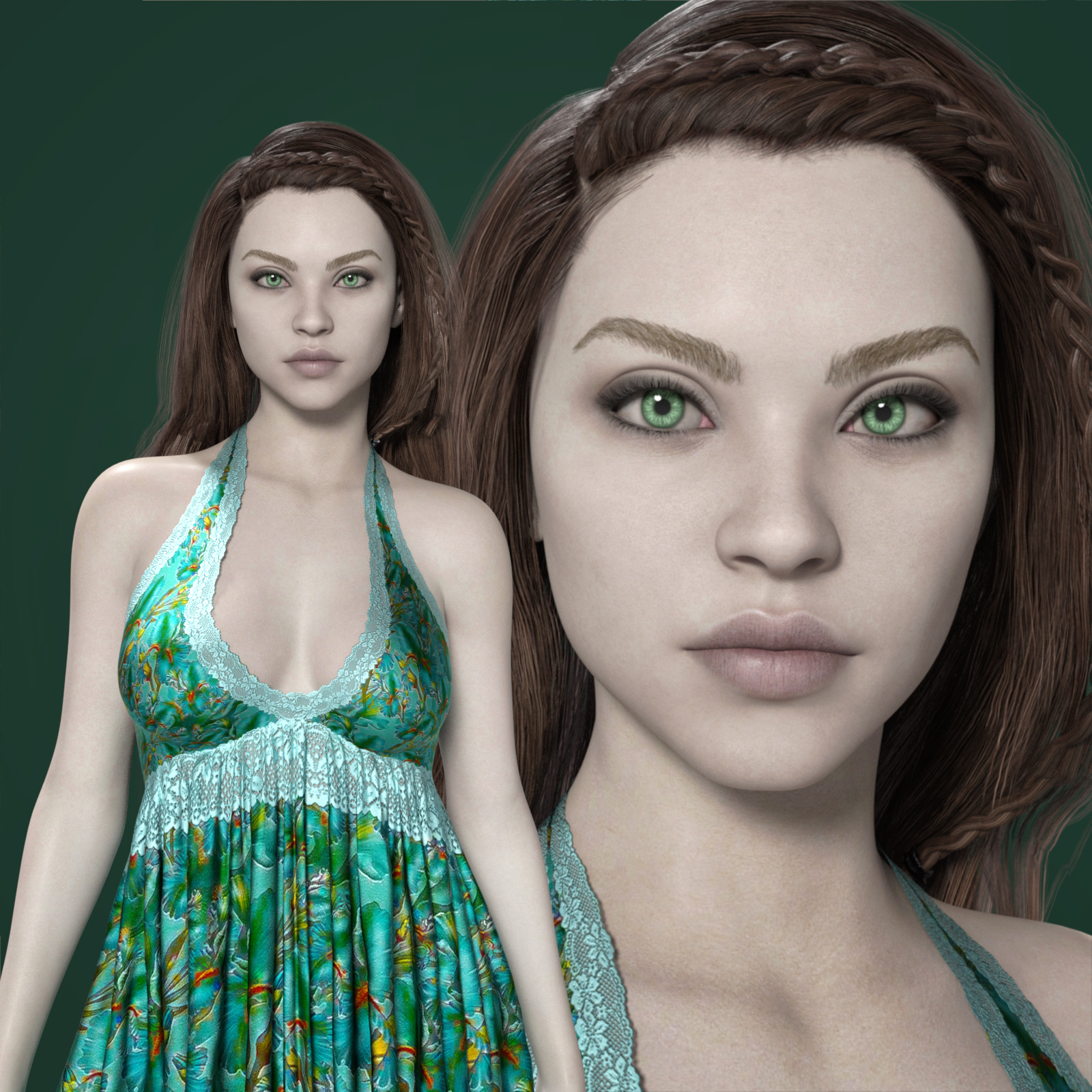MbM Heidi for Genesis 8 Female by: Heatherlly, 3D Models by Daz 3D