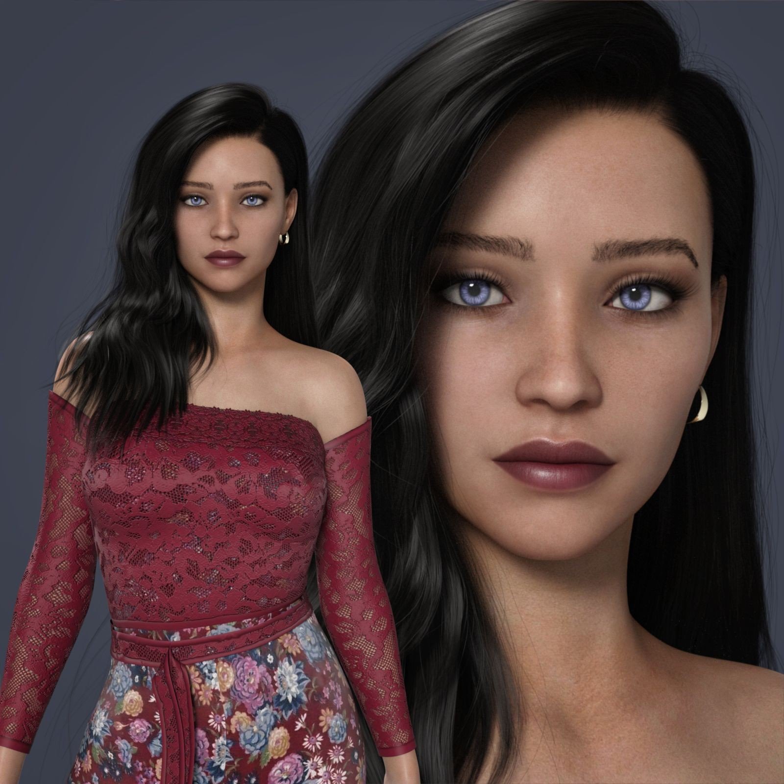 MbM Priscilla for Genesis 8 Female by: Heatherlly, 3D Models by Daz 3D