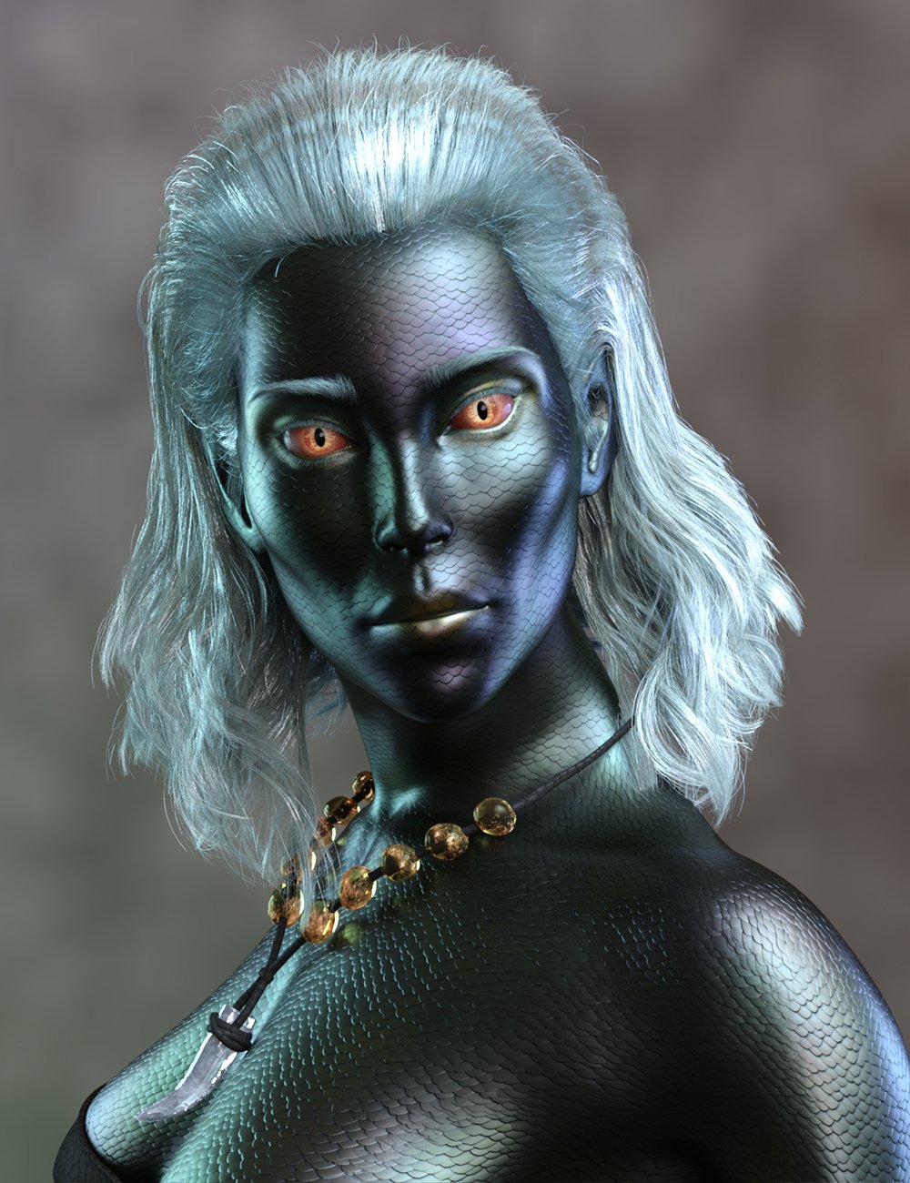 AB Scaly Elven Skins and Shaders for Genesis 9 by: AuraBianca, 3D Models by Daz 3D