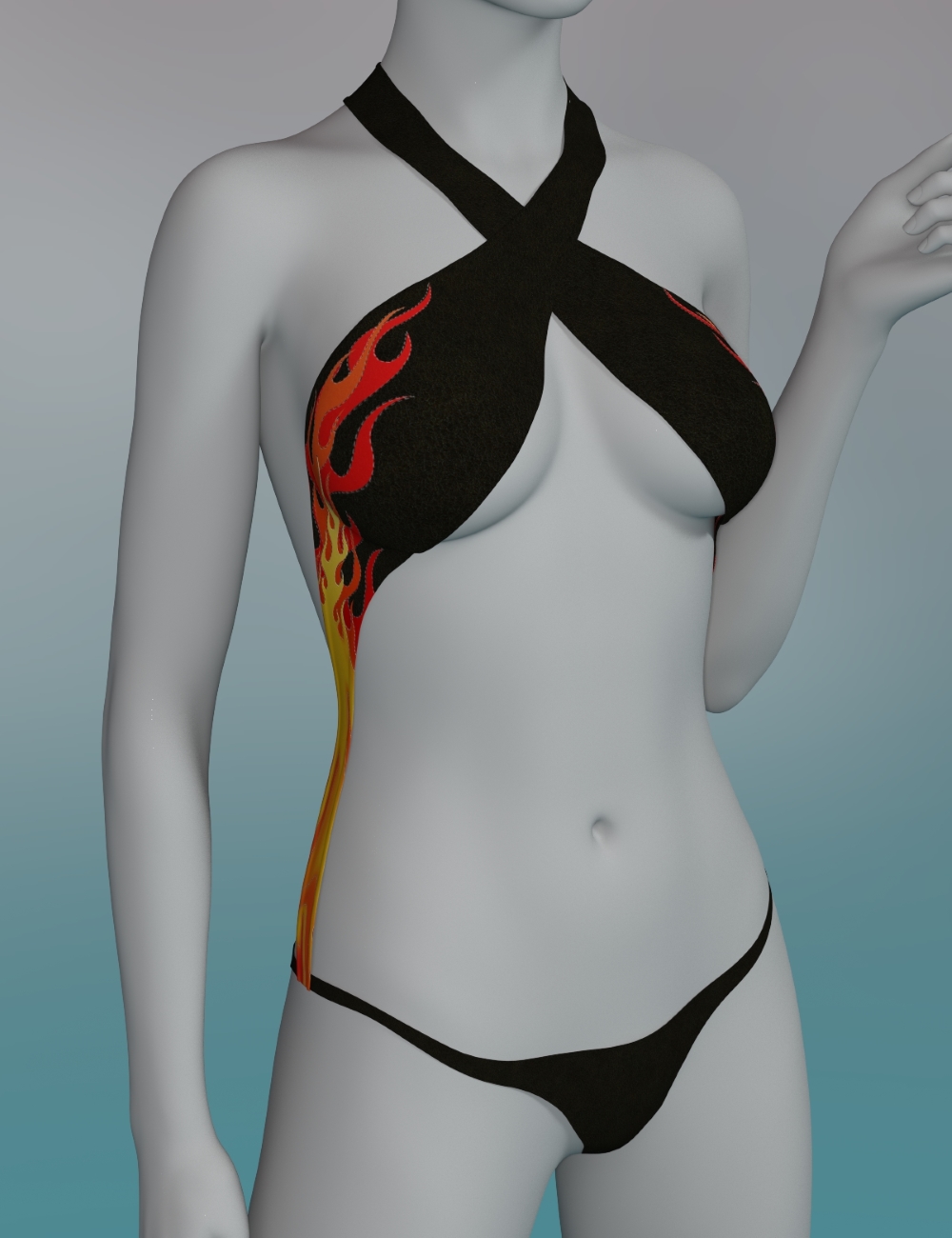 Candy Swimwear for Genesis 9 by: PandyGirl, 3D Models by Daz 3D