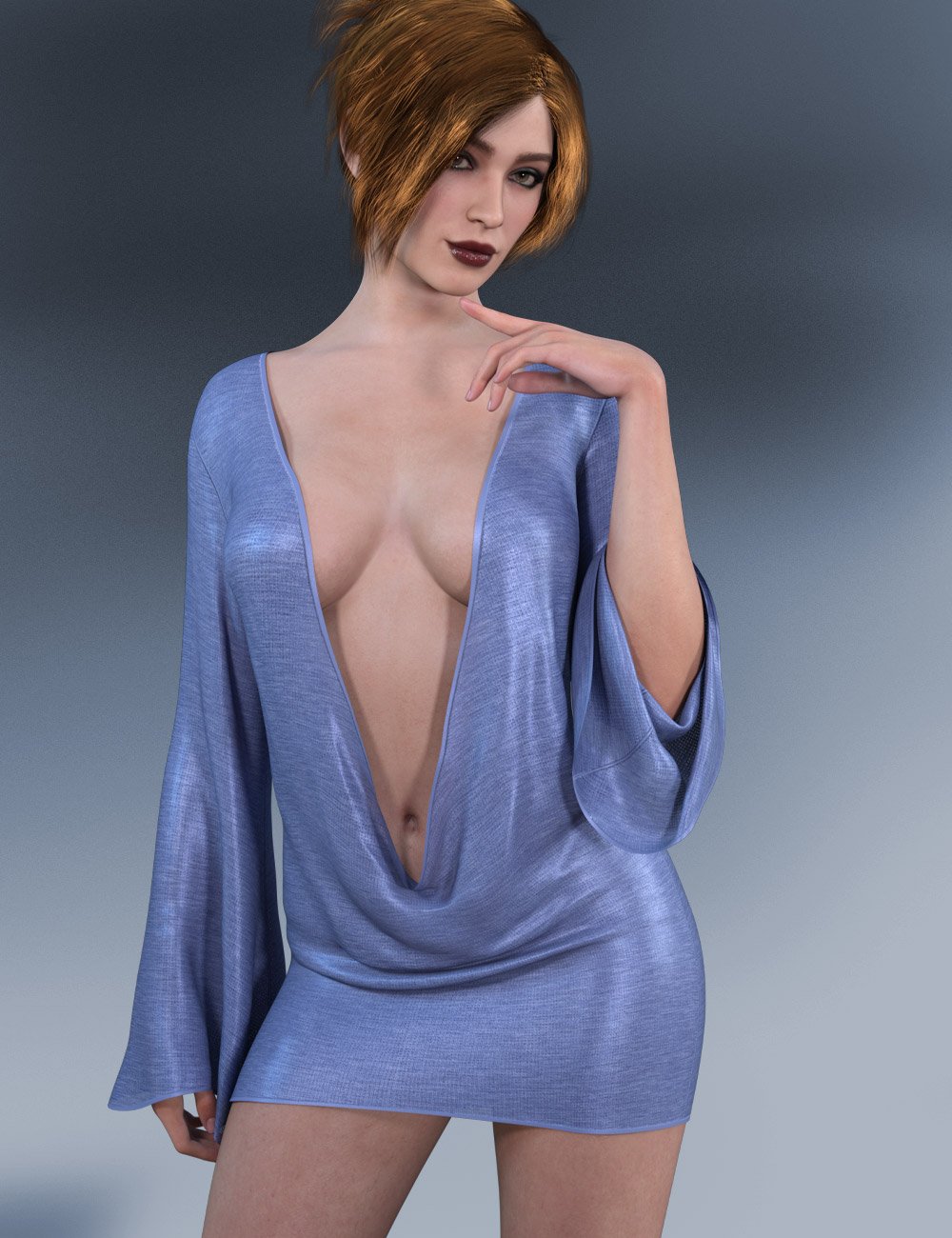dForce Indulge Dressfor Genesis 9 by: Kaleya, 3D Models by Daz 3D