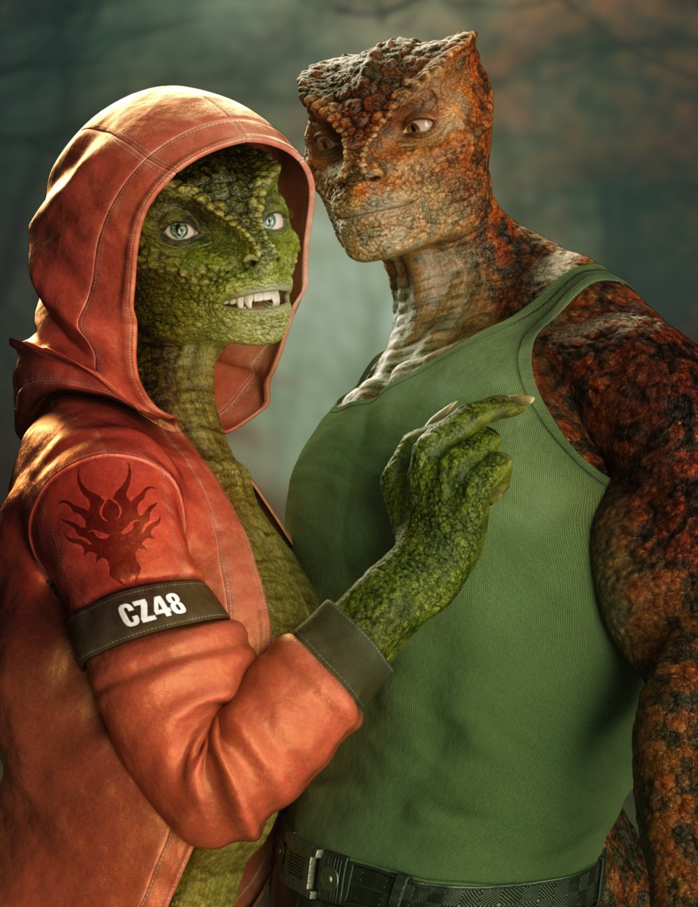 Drakarae for Genesis 9 by: RawArt, 3D Models by Daz 3D