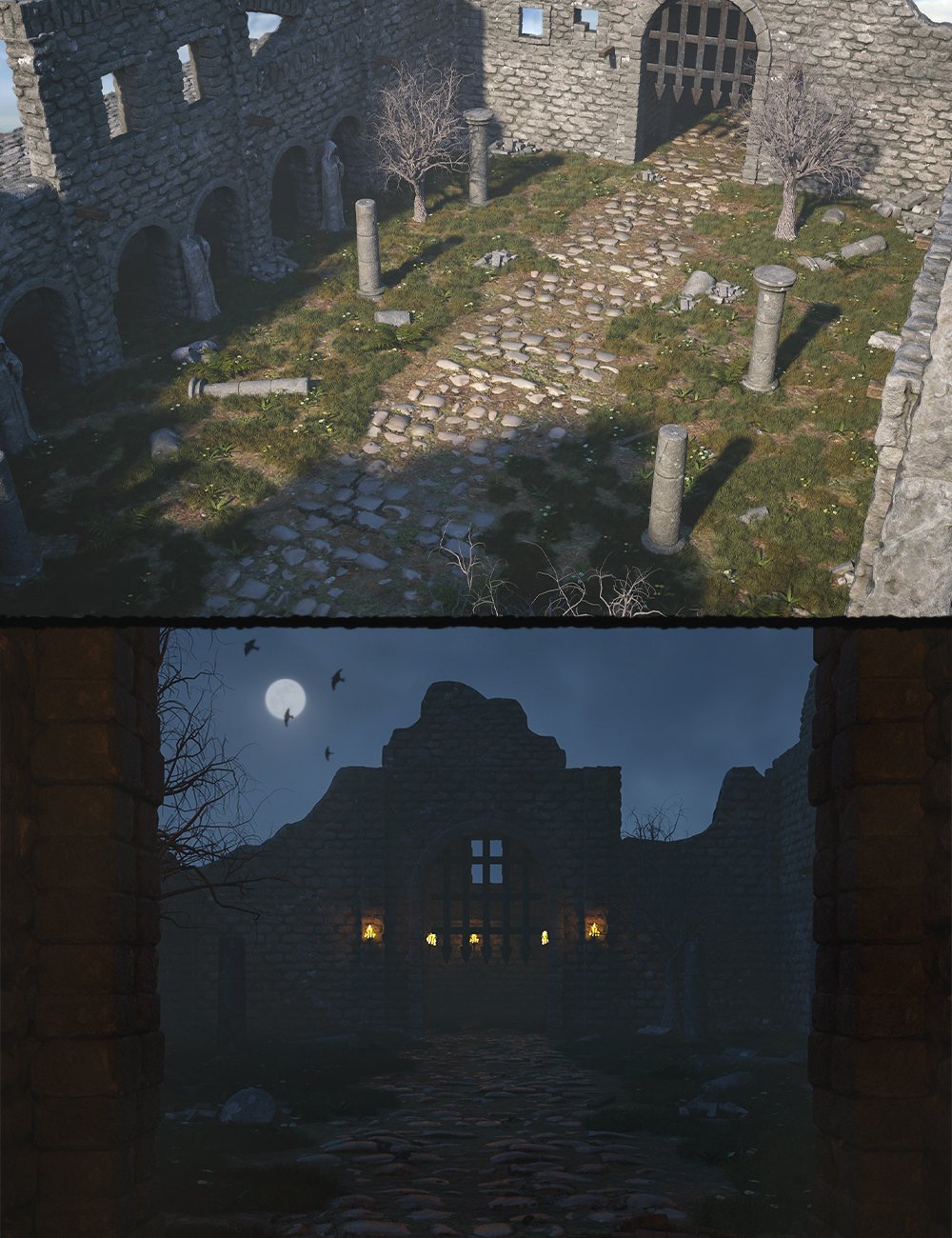 Ruin Land by: 3dLab, 3D Models by Daz 3D