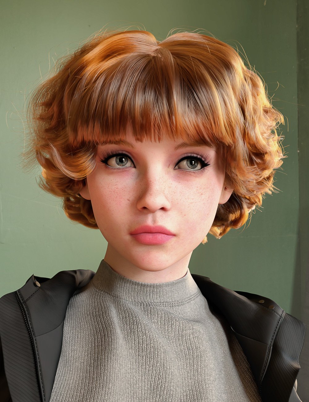 dForce CS Colette Hair for Genesis 9 by: ClericSecond-Circle, 3D Models by Daz 3D