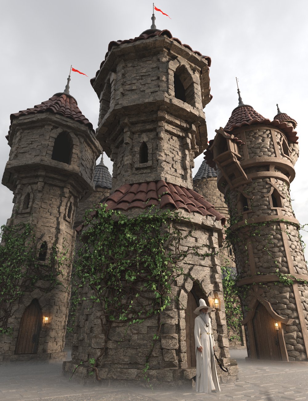 Mage Towers 2 by: Enterables, 3D Models by Daz 3D