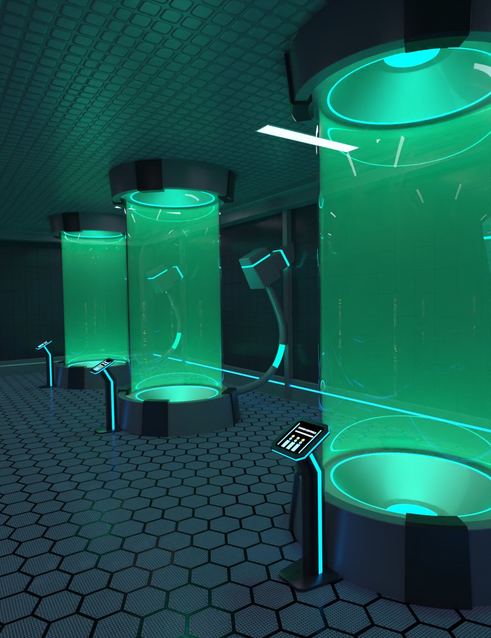 Sci-Fi Containment Tubes