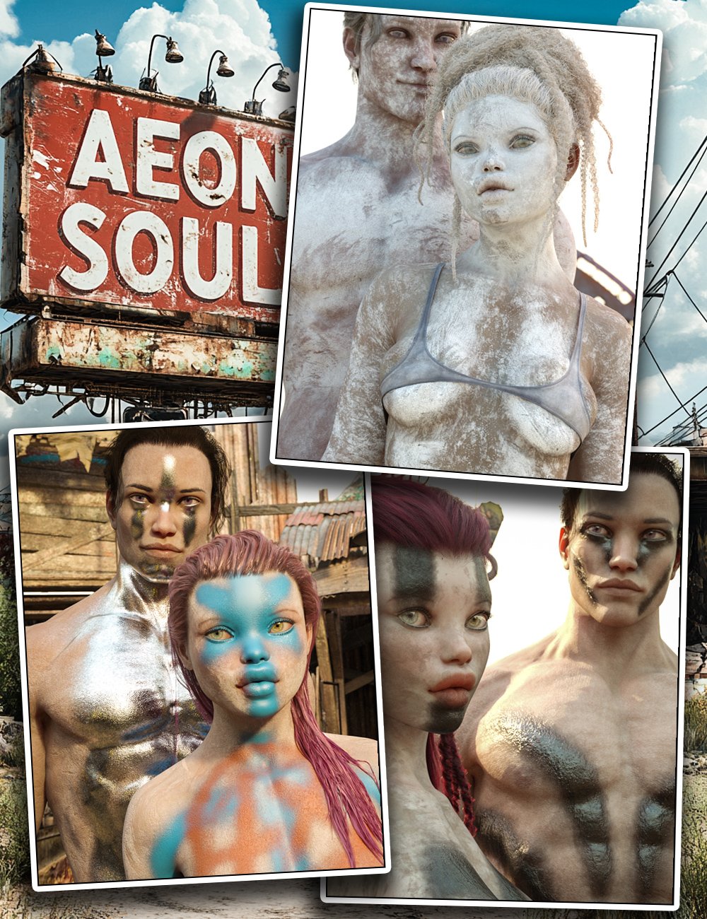 Skin Effects: Wasteland Bundle by: Aeon Soul, 3D Models by Daz 3D