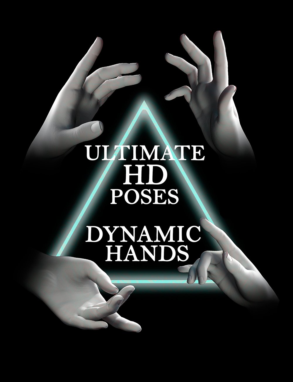 Ultimate HD Poses Dynamic Hands for Genesis 9 by: Luthbellina, 3D Models by Daz 3D