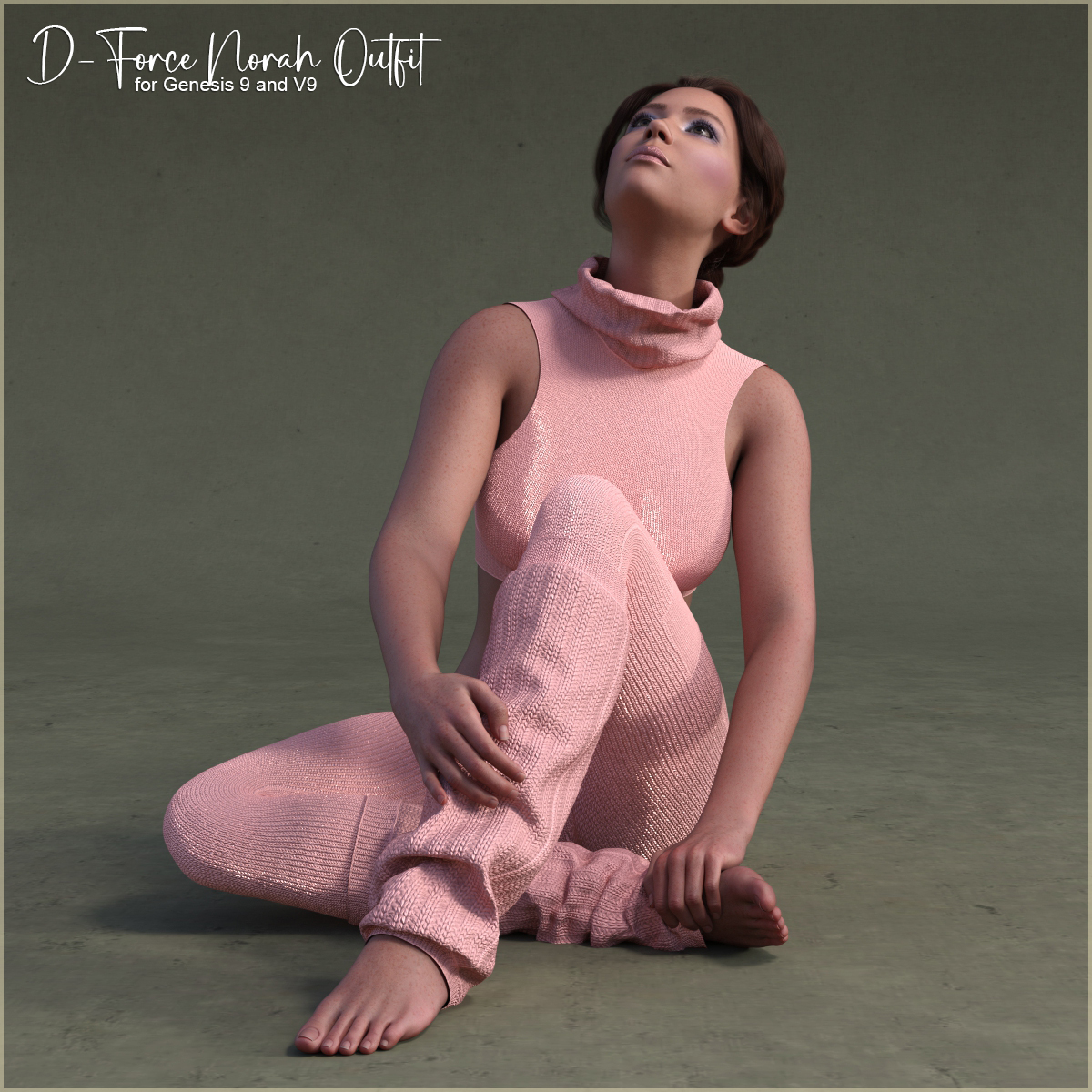 D-Force Norah Outfit for Genesis 9/V9 by: antje, 3D Models by Daz 3D