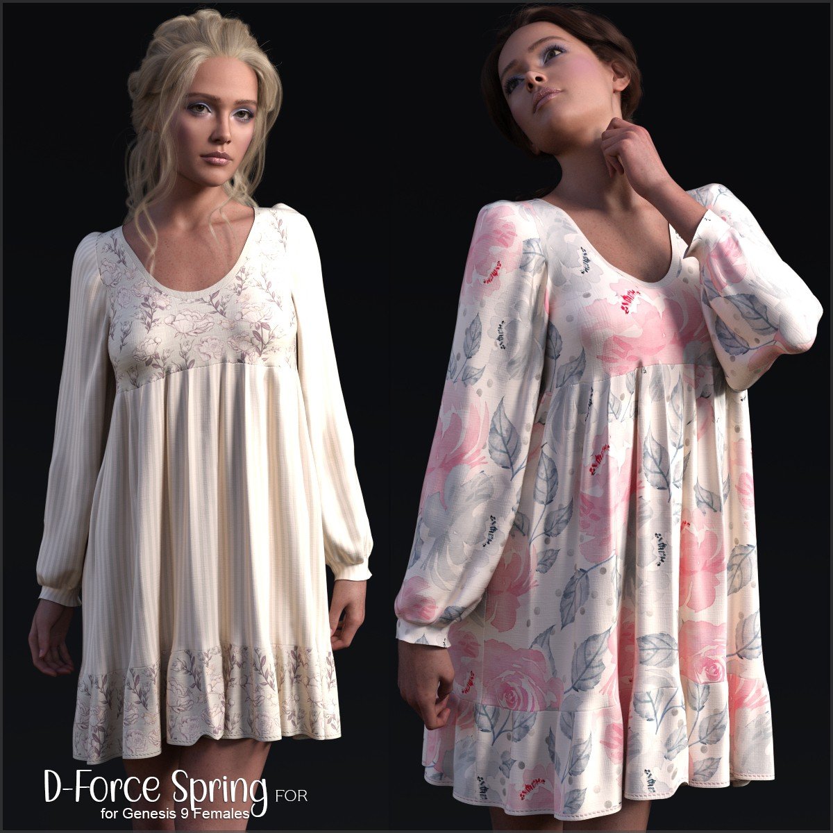 D-Force Spring for Genesis 9 Females by: antje, 3D Models by Daz 3D