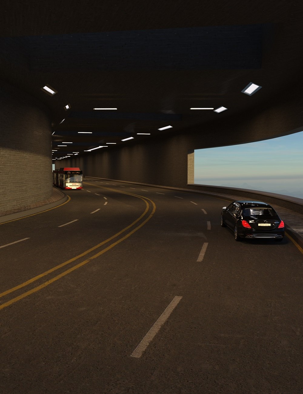 PW Tunnel Road by: PW Productions, 3D Models by Daz 3D