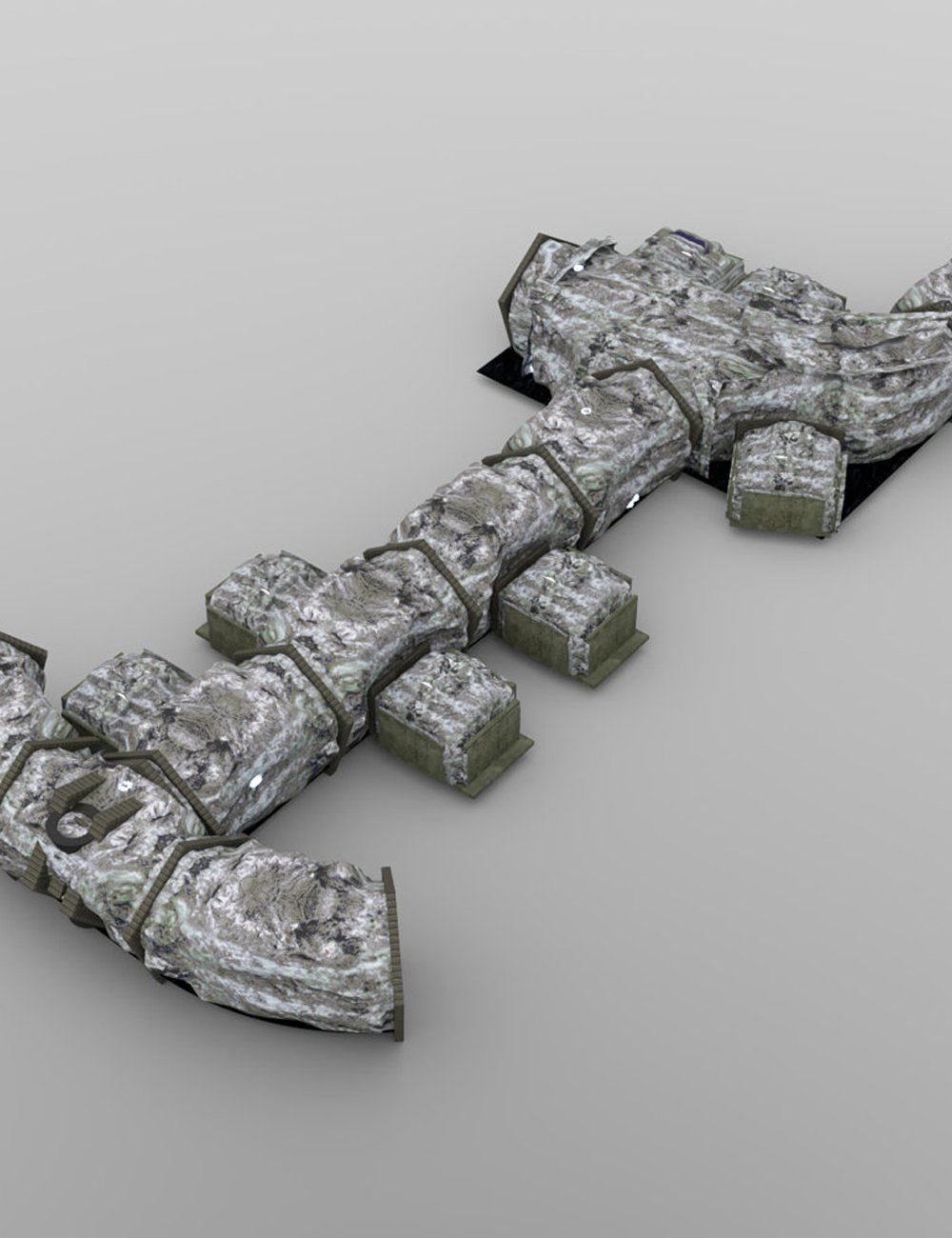 Subterranean Alien Cell Block for DAZ Studio by: VanishingPoint, 3D Models by Daz 3D