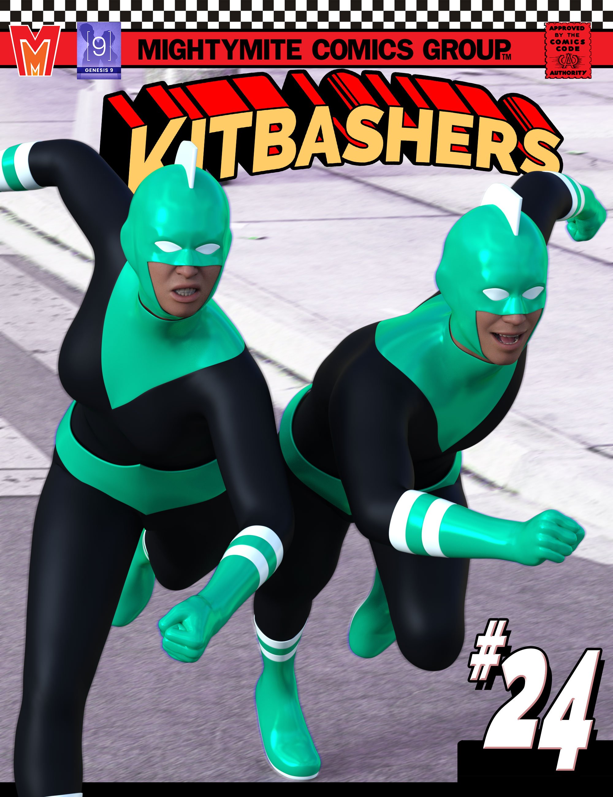 Kitbashers 024 MM Genesis 9 by: MightyMite, 3D Models by Daz 3D