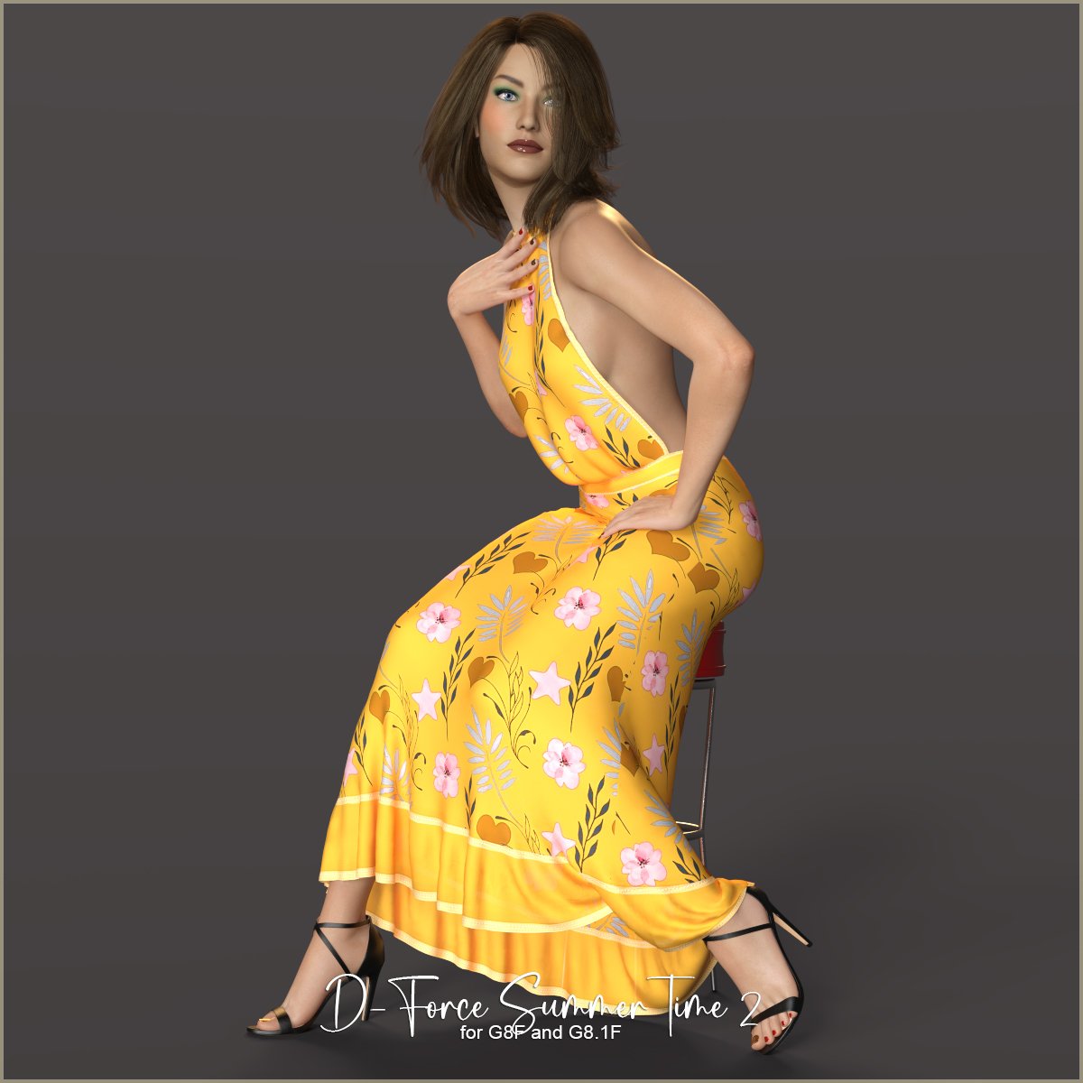 D-Force SummerTime 2 for G8F and G8.1F by: antje, 3D Models by Daz 3D